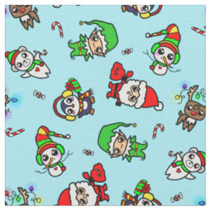 Tela Modelo dulce del carácter del navidad de Kawaii