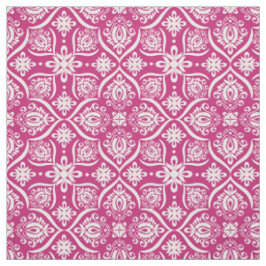 Tela Modelo elegante el | del damasco rosado y blanco