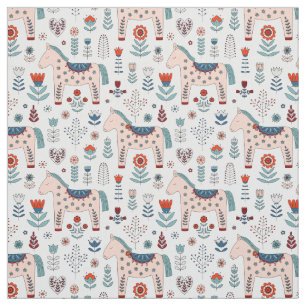 Tela Modelo escandinavo del arte popular del caballo