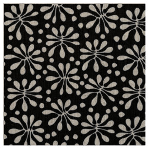 Tela Modelo estilizado 020818 de la planta - blanco en