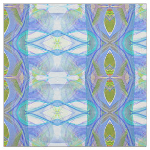 Tela modelo étnico azul del fractal