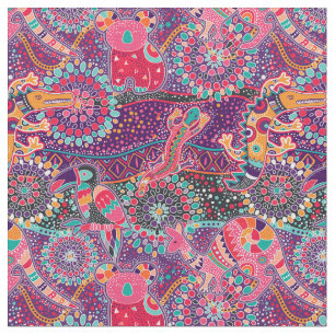 Tela Modelo étnico del animal del estilo