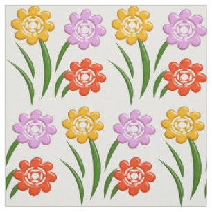 Tela Modelo floral del cuarto de niños