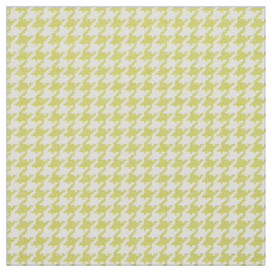 Tela Modelo geométrico amarillo y blanco de Houndstooth