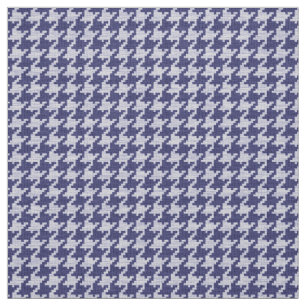 Tela Modelo geométrico azul y blanco de Houndstooth