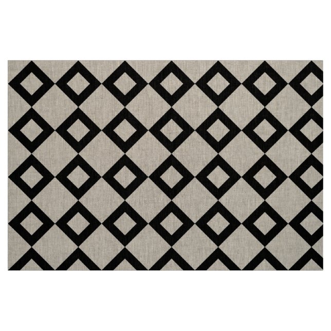 Tela Modelo geométrico del diamante transparente y ("Cuarto gordo" (fat quarter))