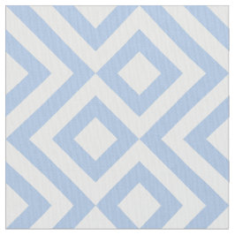 Tela Modelo geométrico del meandro azul claro y blanco