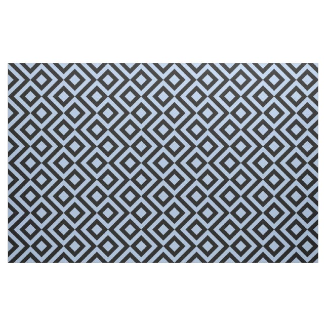 Tela Modelo geométrico intrépido del meandro azul claro ("Cuarto gordo" (fat quarter))
