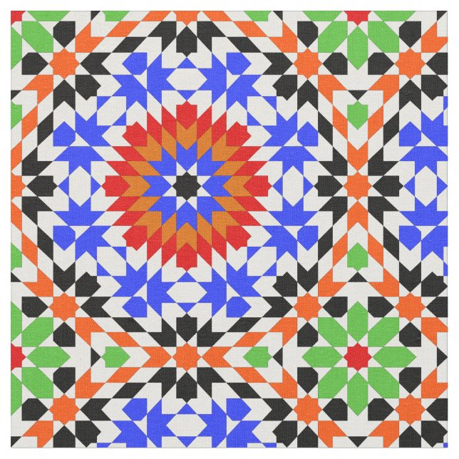 Tela Modelo geométrico islámico (De cerca)