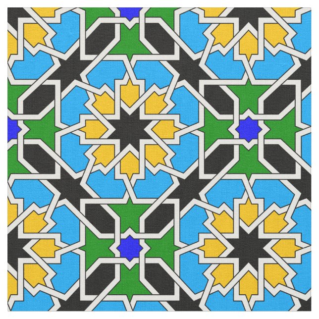 Tela Modelo geométrico islámico (De cerca)