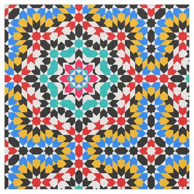 Tela Modelo geométrico islámico (De cerca)