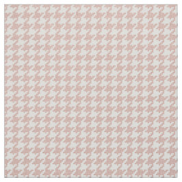 Tela Modelo geométrico rosado y blanco de Houndstooth