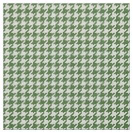 Tela Modelo geométrico verde y blanco de Houndstooth
