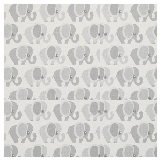 Tela Modelo gris magnífico del elefante (Retal)