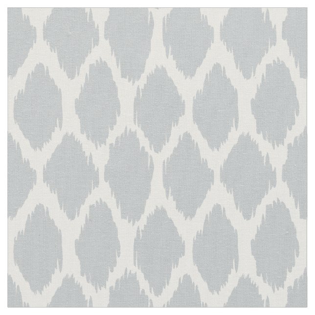 Tela Modelo gris suave de Ikat Ogee (De cerca)