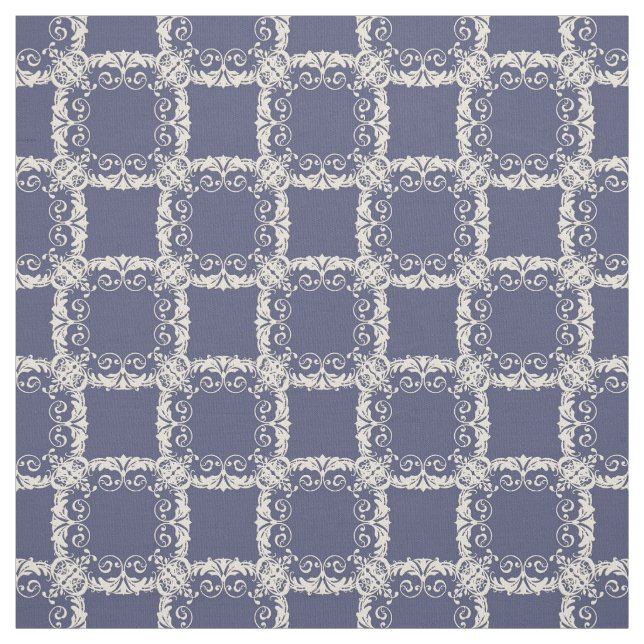 Tela modelo inconsútil de oro floral del damasco (Retal)