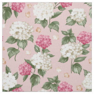 Tela Modelo inconsútil floral del Hydrangea rosado