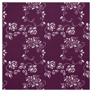 Tela modelo inconsútil púrpura floral
