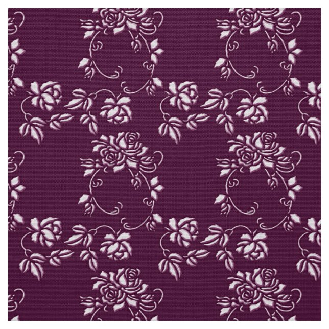 Tela modelo inconsútil púrpura floral (Retal)