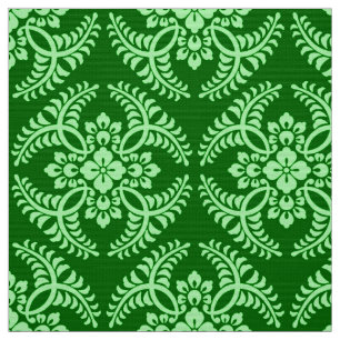 Tela Modelo japonés del medallón, verde de jade oscur