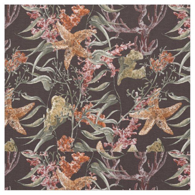 Tela Modelo lamentable de la vida marina (De cerca)