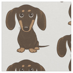 Tela Modelo lindo del Dachshund del chocolate