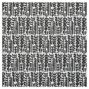 Tela Modelo negro del árbol del movimiento de la tinta