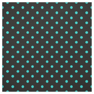 Tela Modelo negro del punto del lunar de las azules