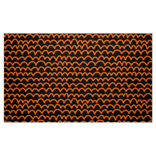 Tela Modelo ondulado - naranja en negro