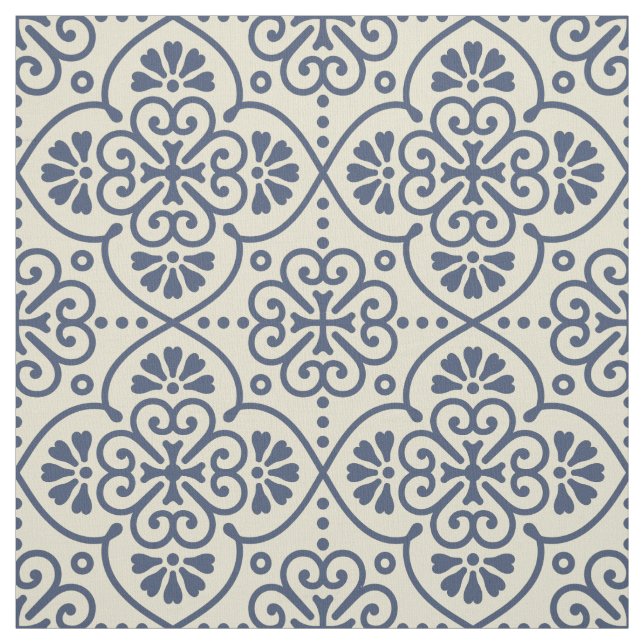 Tela Modelo ornamental floral geométrico retro (Retal)
