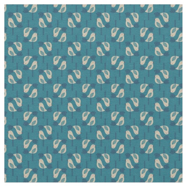 Tela modelo que exhibe pájaros (De cerca)