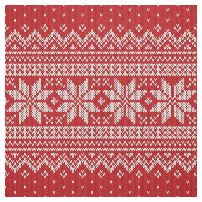 Tela Modelo que hace punto del suéter del navidad - (Retal)