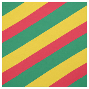 Tela Modelo rayado rojo, verde y amarillo