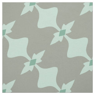 Tela Modelo retro gris de la menta de moda