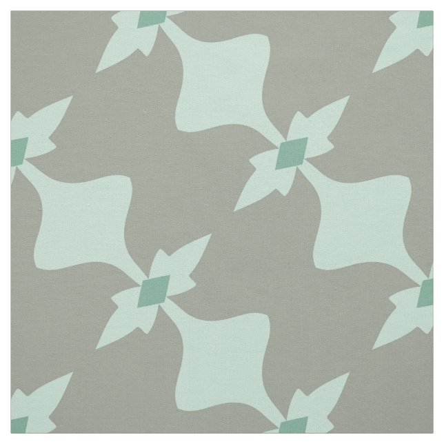 Tela Modelo retro gris de la menta de moda (Retal)