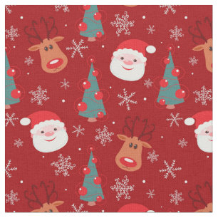 Tela Modelo rojo del navidad