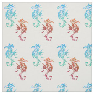 Tela Modelo rojo y azul de los Seahorses