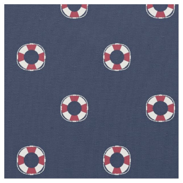 Tela Modelo rojo y blanco de la boya (De cerca)