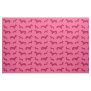 Tela Modelo rosado lindo del dachshund