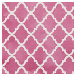 Tela Modelo rosado oscuro elegante de Quatrefoil del