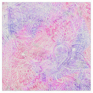 Tela Modelo rosado púrpura femenino abstracto del
