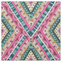 Modelo tribal abstracto colorido brillante de Boho