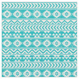 Tela Modelo tribal azteca del Grunge verde azulado
