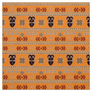 Tela modelo tribal rayado africano étnico