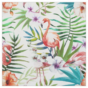 Tela Modelo tropical del jardín de la naturaleza del