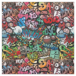 Tela Modelo urbano de los caracteres de la pintada del