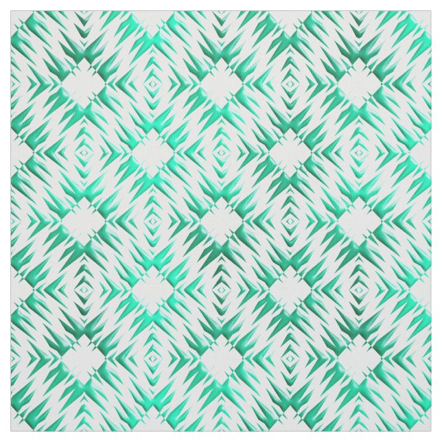 Tela Modelo verde azulado geométrico abstracto (Retal)