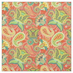 Tela Modelos coloridos lindos de Paisley