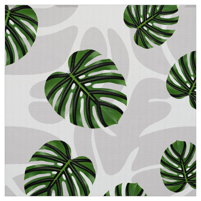 Tela Modern Boho Botanical Leaves Pattern (Retal)