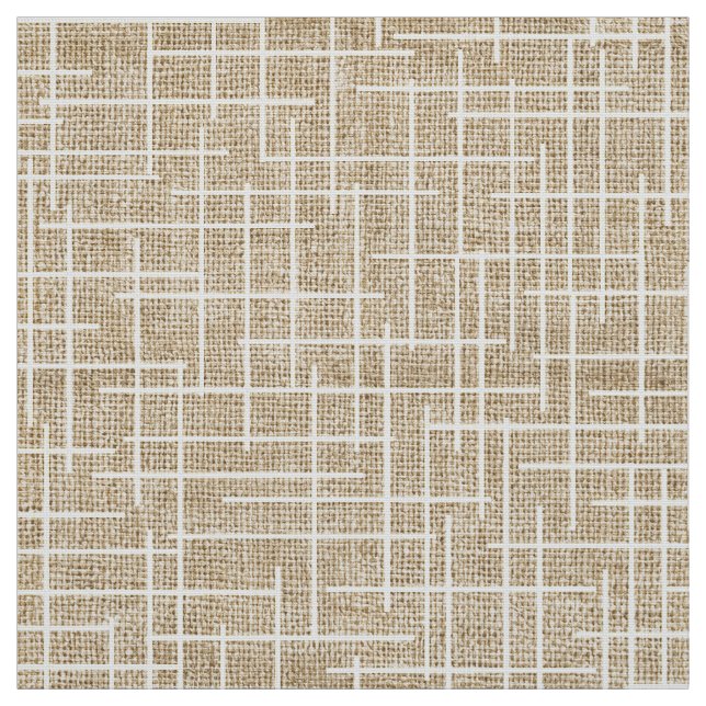 Tela Modern Crosshatch burlap texture pattern (Retal)